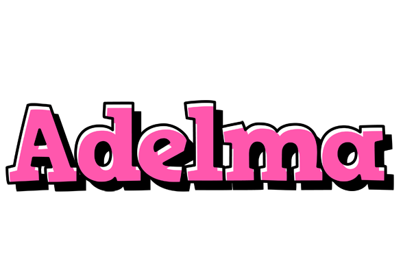 Adelma girlish logo