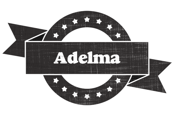 Adelma grunge logo