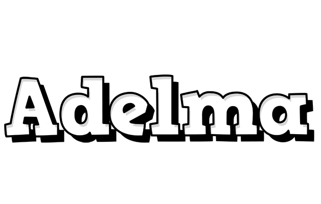 Adelma snowing logo
