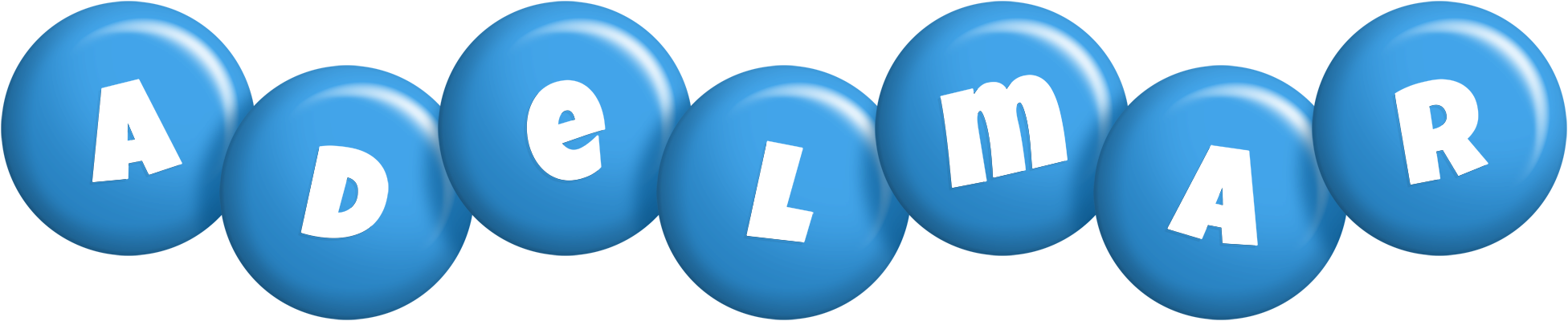 Adelmar candy-blue logo