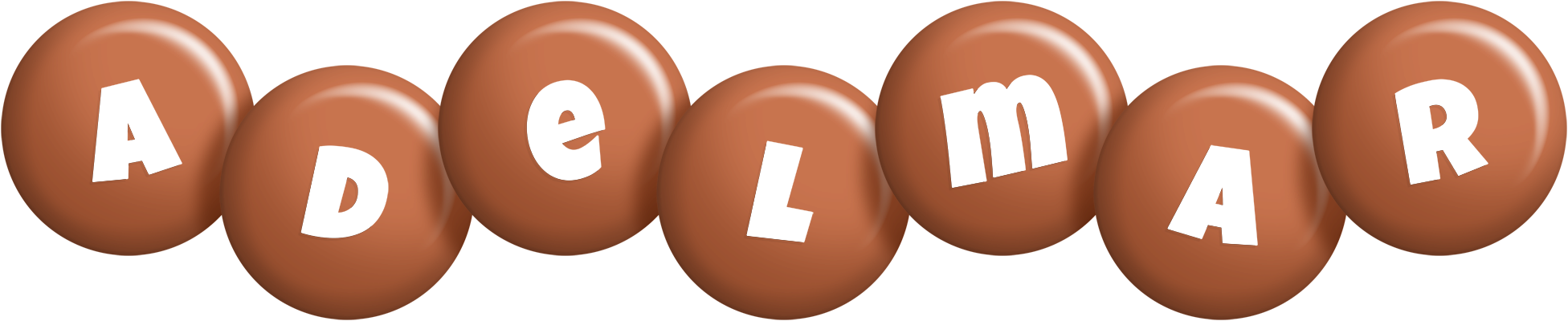 Adelmar candy-brown logo