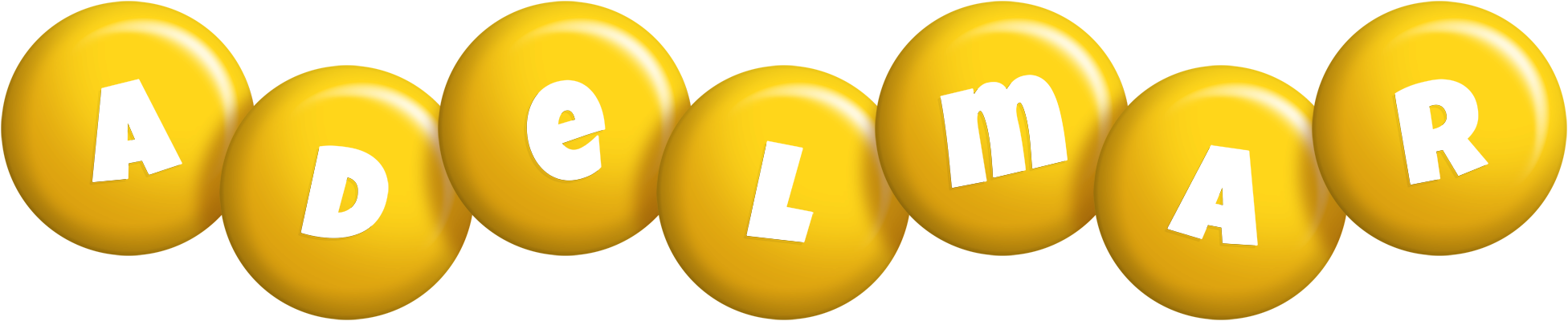 Adelmar candy-yellow logo