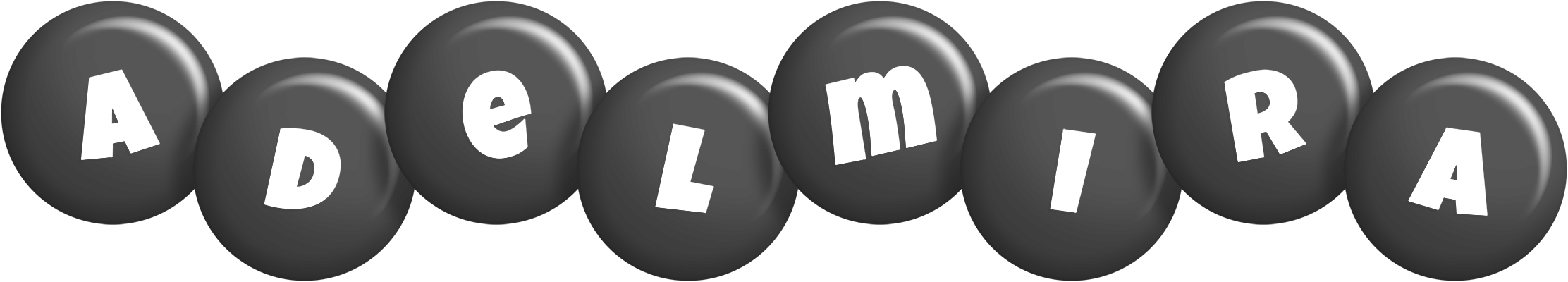 Adelmira candy-black logo
