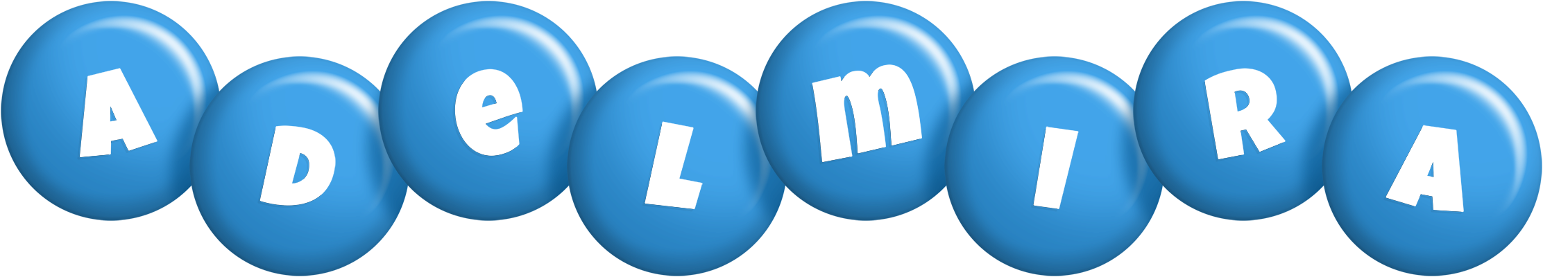 Adelmira candy-blue logo