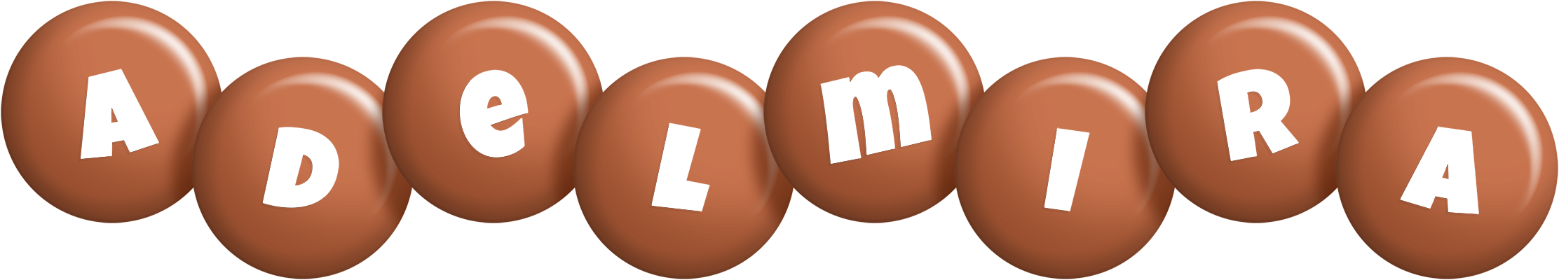 Adelmira candy-brown logo