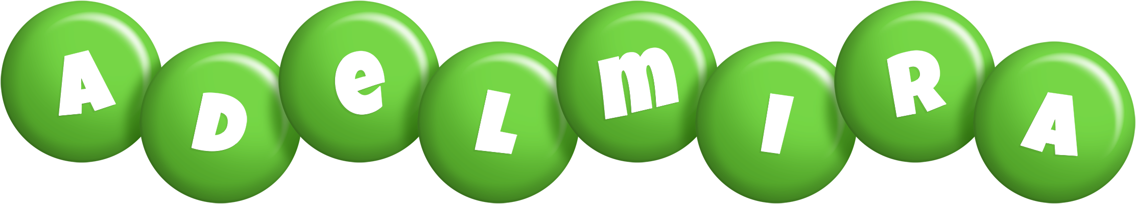 Adelmira candy-green logo