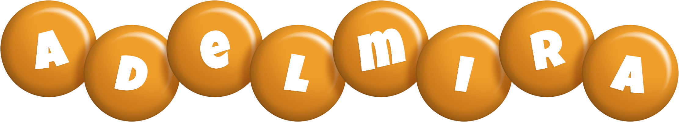 Adelmira candy-orange logo