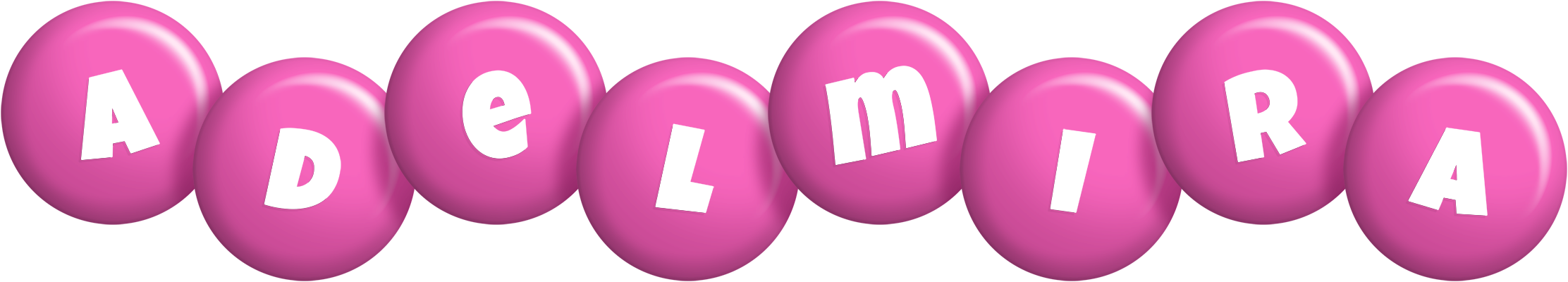 Adelmira candy-pink logo