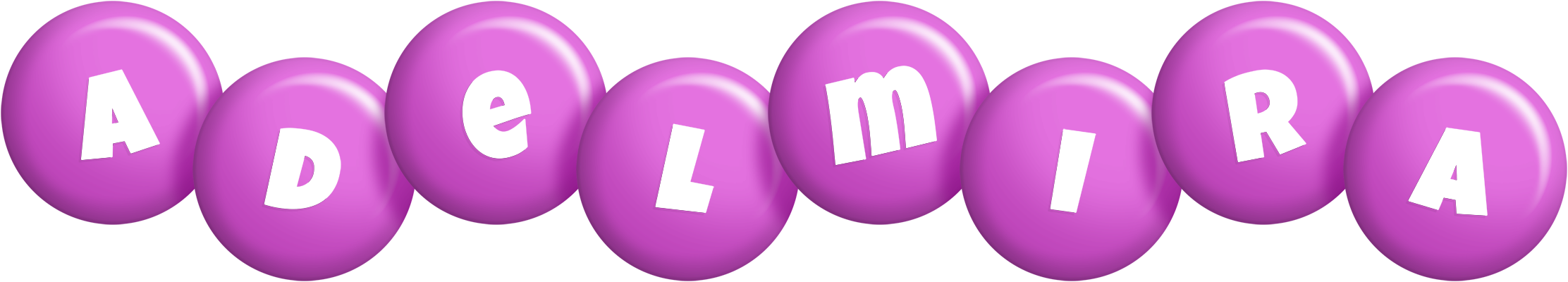 Adelmira candy-purple logo
