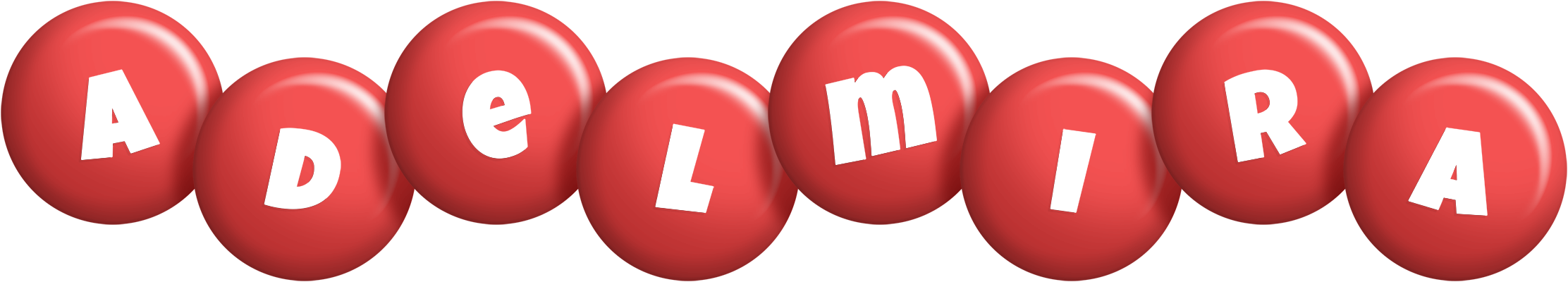 Adelmira candy-red logo