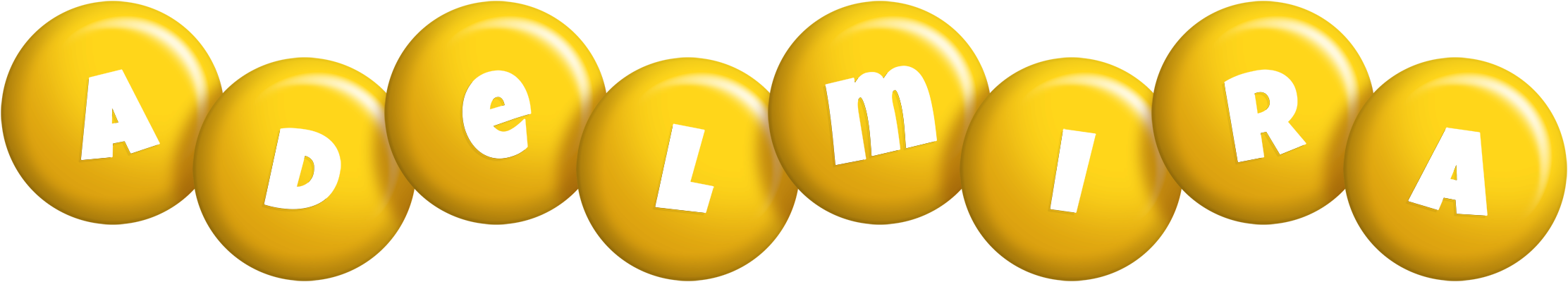 Adelmira candy-yellow logo