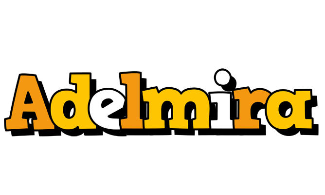 Adelmira cartoon logo