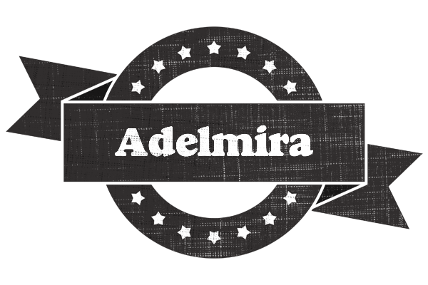 Adelmira grunge logo