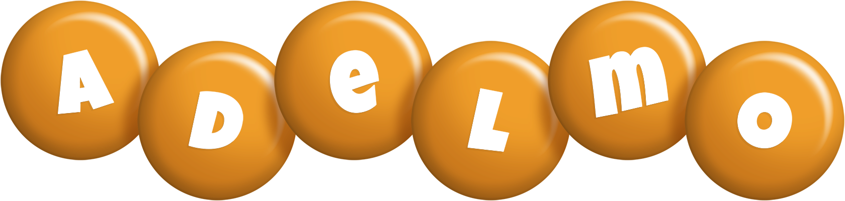 Adelmo candy-orange logo