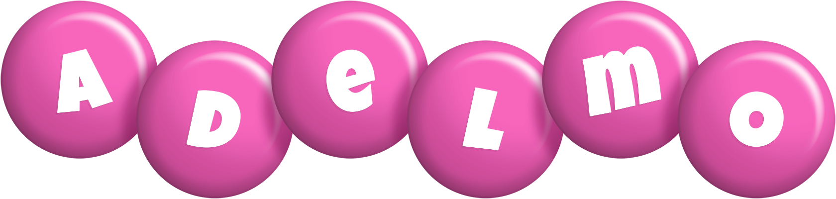 Adelmo candy-pink logo
