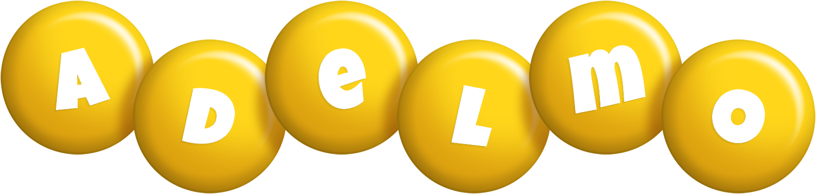 Adelmo candy-yellow logo
