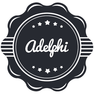 Adelphi badge logo