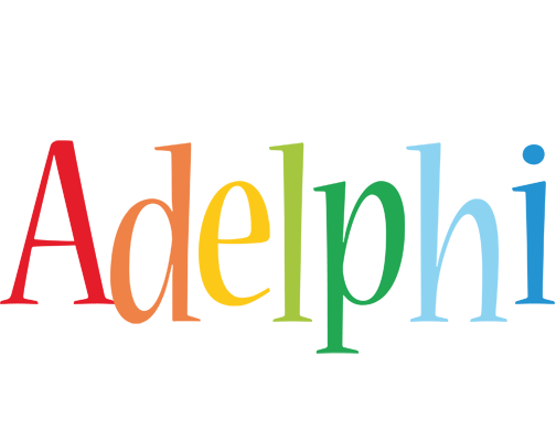 Adelphi birthday logo