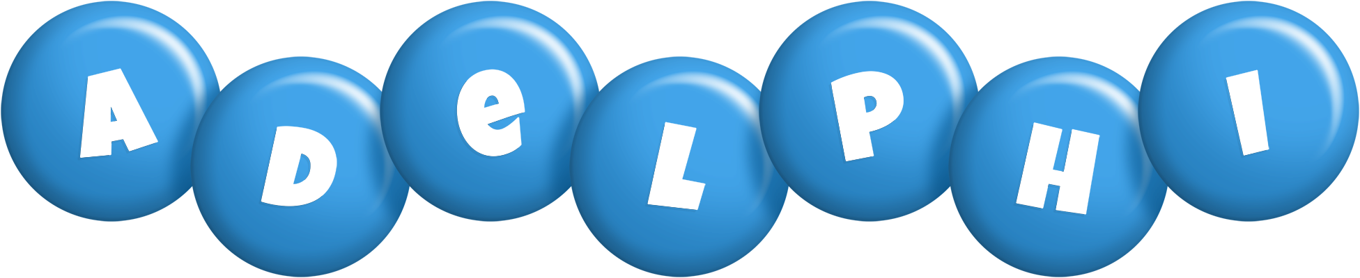 Adelphi candy-blue logo