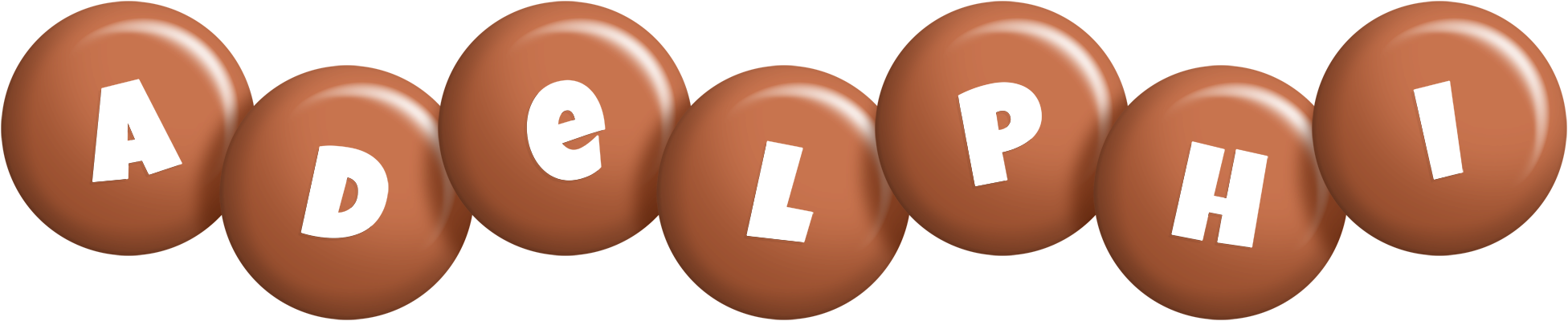 Adelphi candy-brown logo