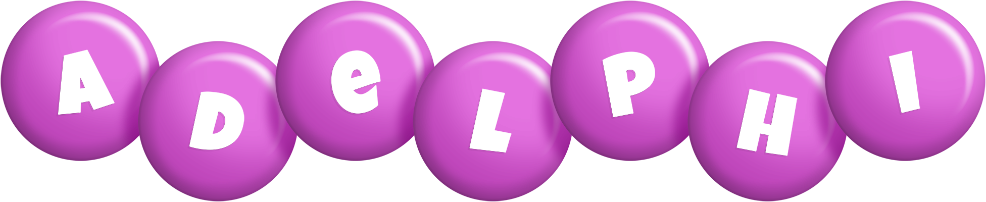 Adelphi candy-purple logo