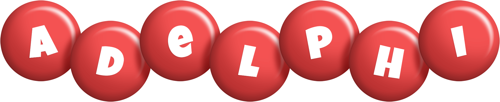 Adelphi candy-red logo