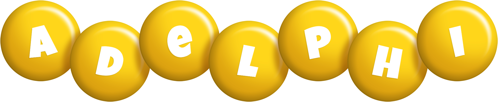 Adelphi candy-yellow logo