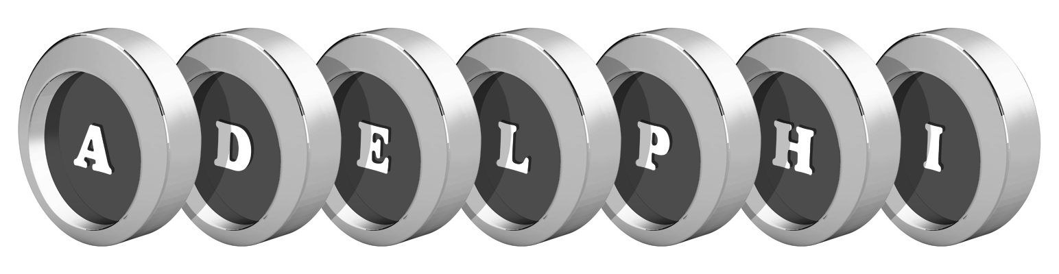 Adelphi coins logo