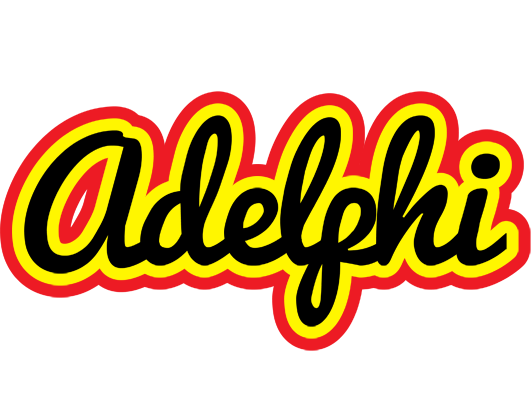 Adelphi flaming logo