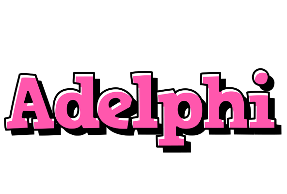 Adelphi girlish logo