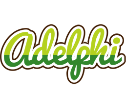 Adelphi golfing logo