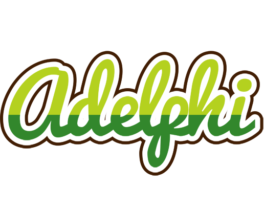 Adelphi golfing logo