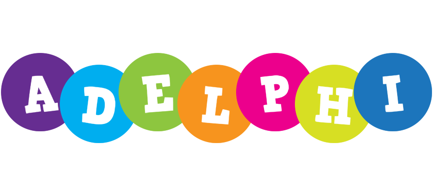 Adelphi happy logo