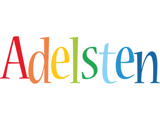 Adelsten birthday logo