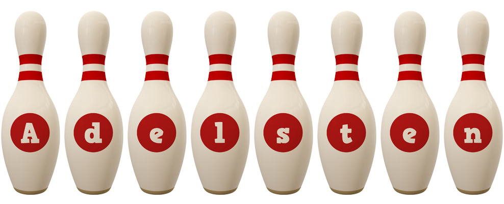 Adelsten bowling-pin logo