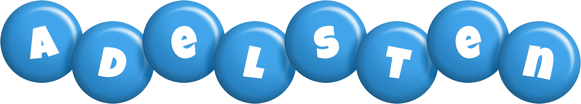 Adelsten candy-blue logo