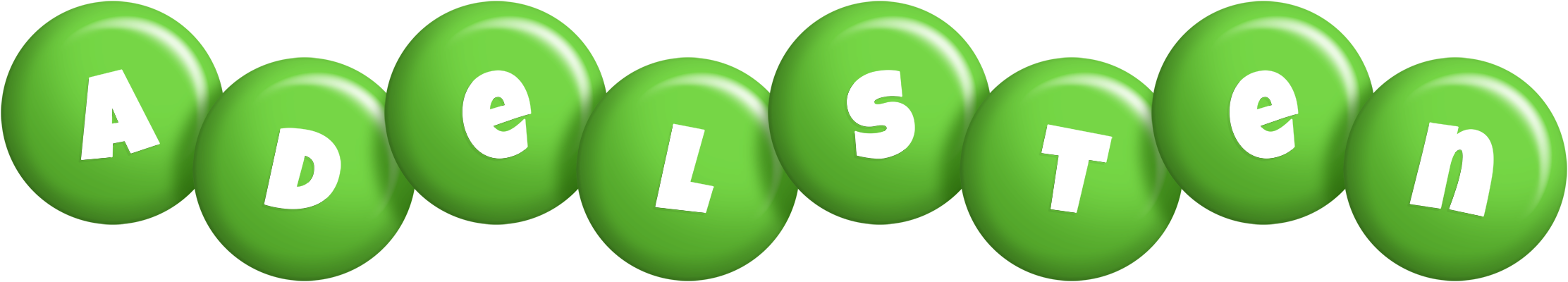 Adelsten candy-green logo