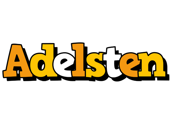 Adelsten cartoon logo