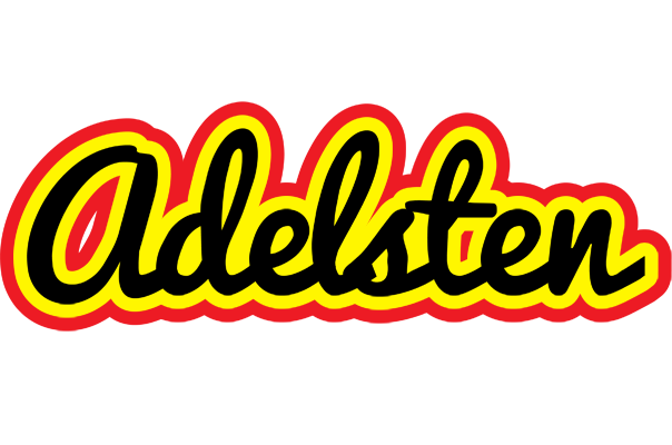 Adelsten flaming logo