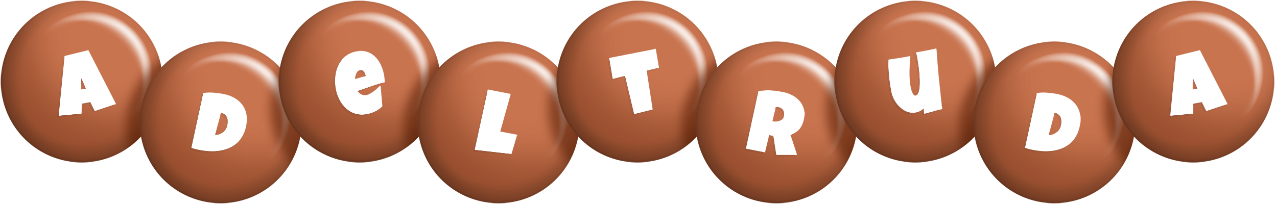 Adeltruda candy-brown logo