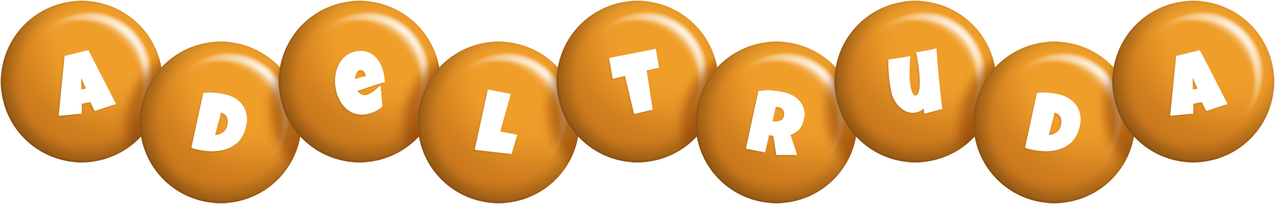 Adeltruda candy-orange logo