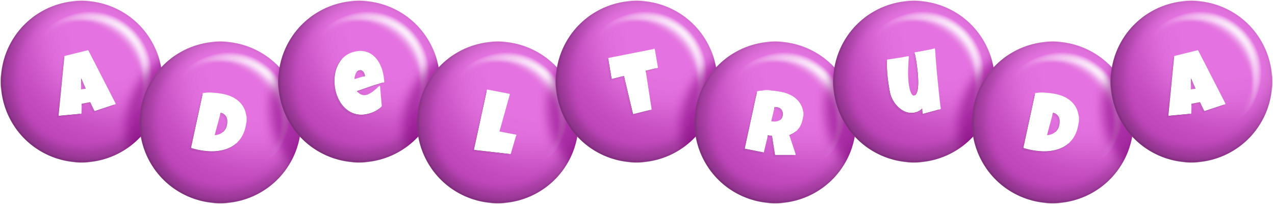 Adeltruda candy-purple logo