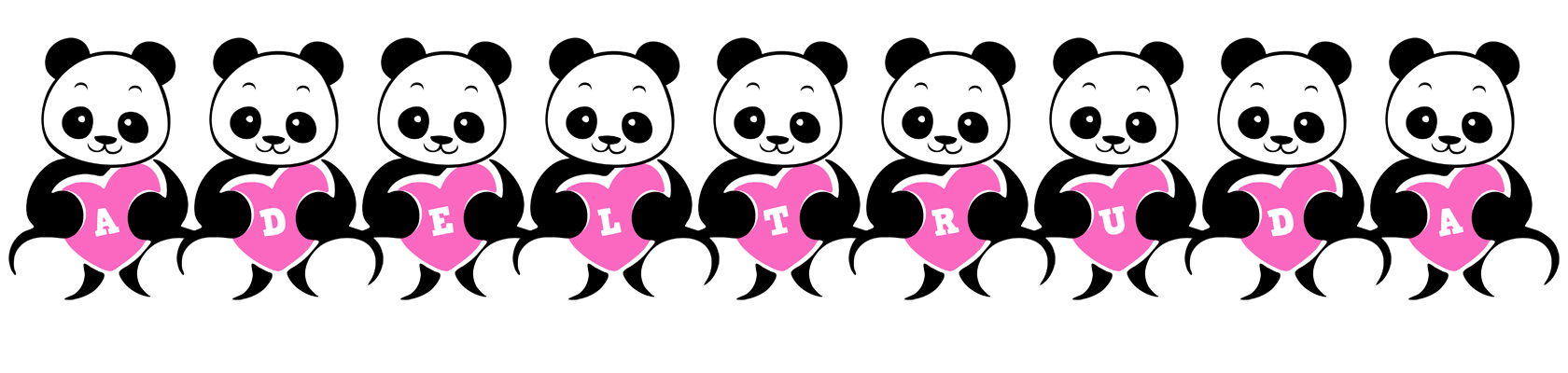 Adeltruda love-panda logo