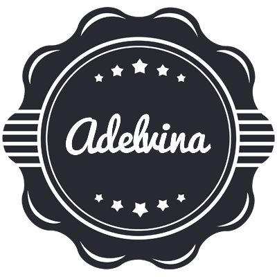 Adelvina badge logo