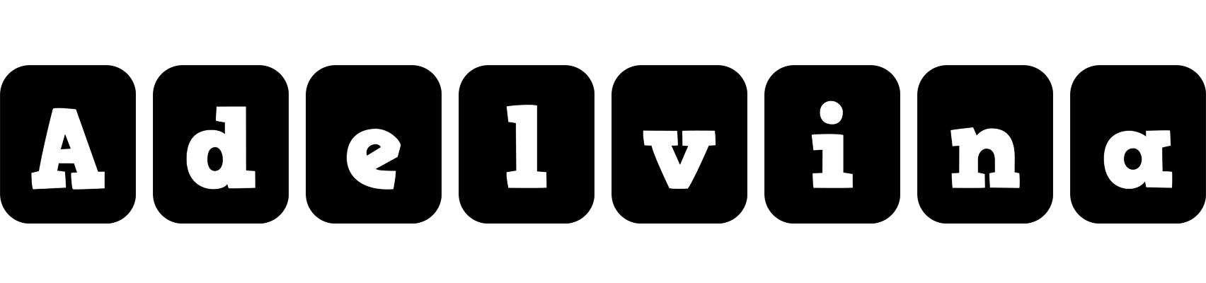 Adelvina box logo