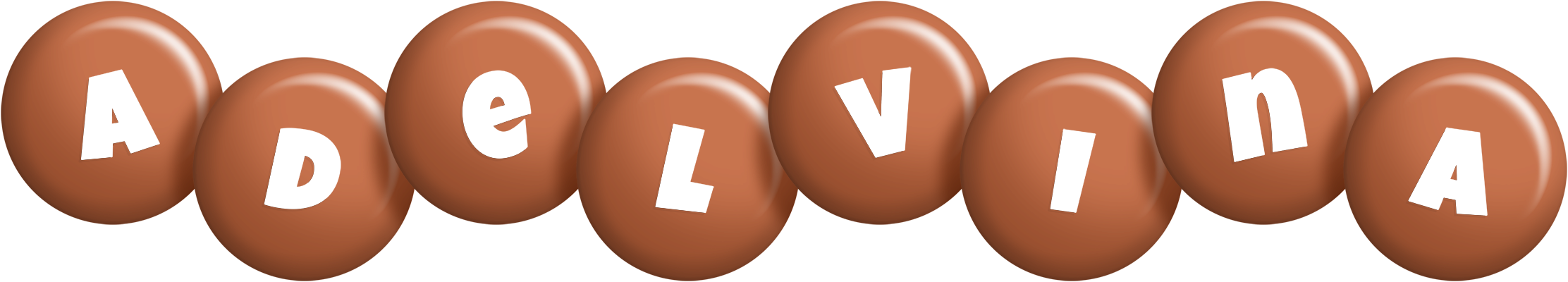 Adelvina candy-brown logo