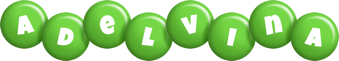 Adelvina candy-green logo