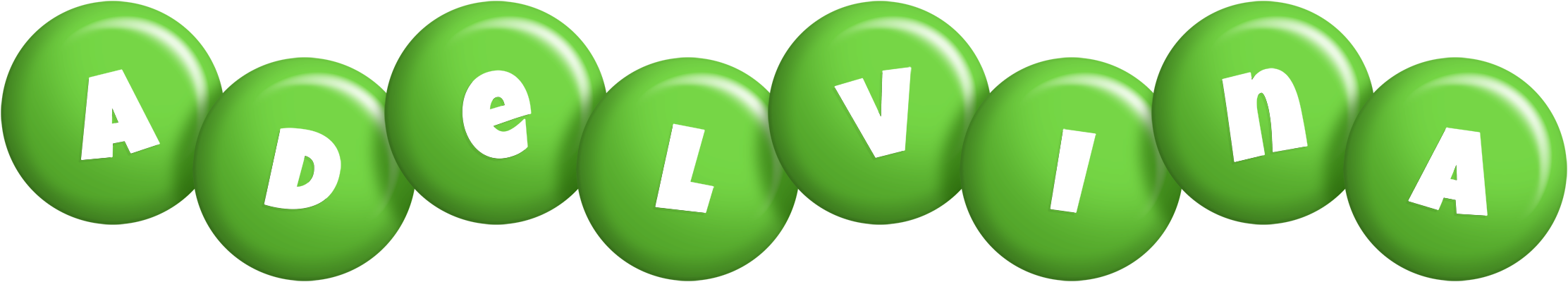 Adelvina candy-green logo