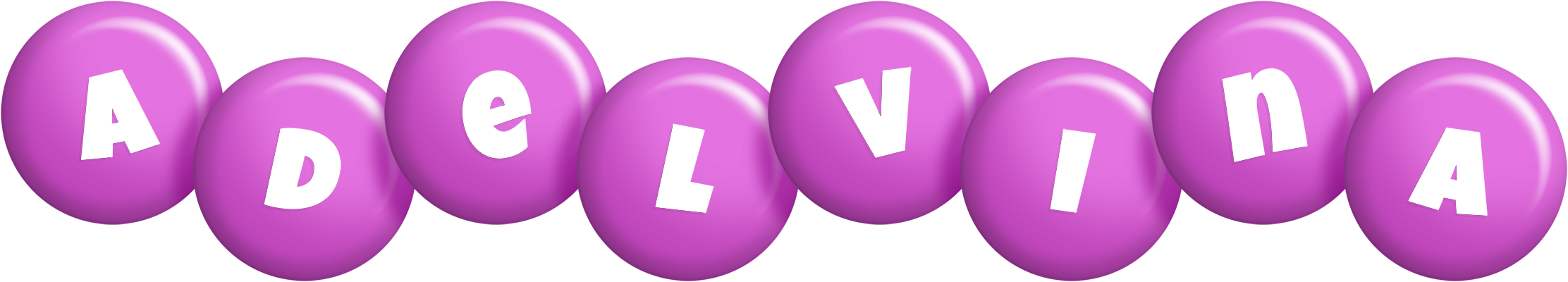 Adelvina candy-purple logo