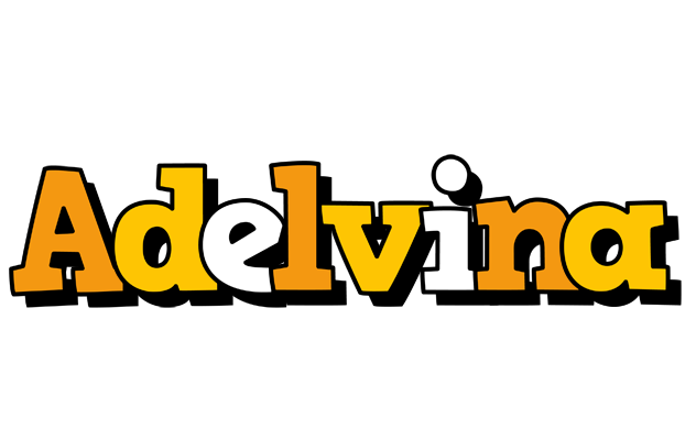 Adelvina cartoon logo